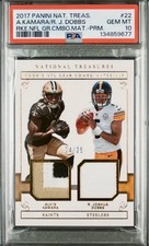 2017 NATIONAL TREASURES ROOKIE PATCHES ALVIN KAMARA/R. JOSHUA DOBBS PRIME 4/25💎
