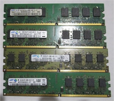 Brand 4GB 2X2GB DDR2 2RX8 PC2-6400U 800MHz 240PIN DIMM Intel RAM Desktop memory