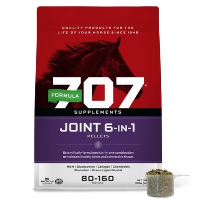Formula 707 Joint 6in1 Equine Supplement 10 lb Bag   Support for Joint Integr...