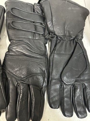 100% Leather Gloves Size M And XXL Thinsulate Thermal Insulation Black Set 2#Y5 - Picture 4 of 9
