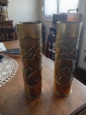 Objet de tranchée douille obus travail de poilu