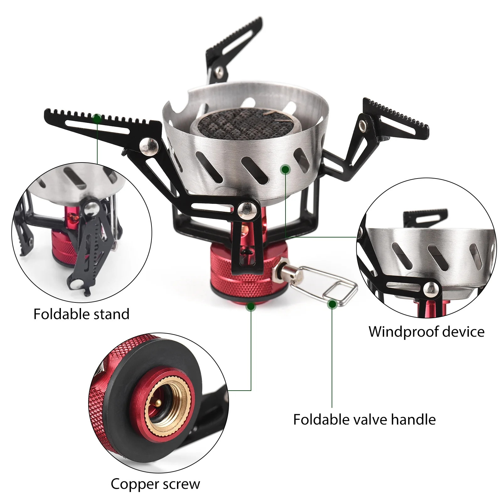 3500W Windproof Butane Stove - Portable Outdoor Cooking Solution