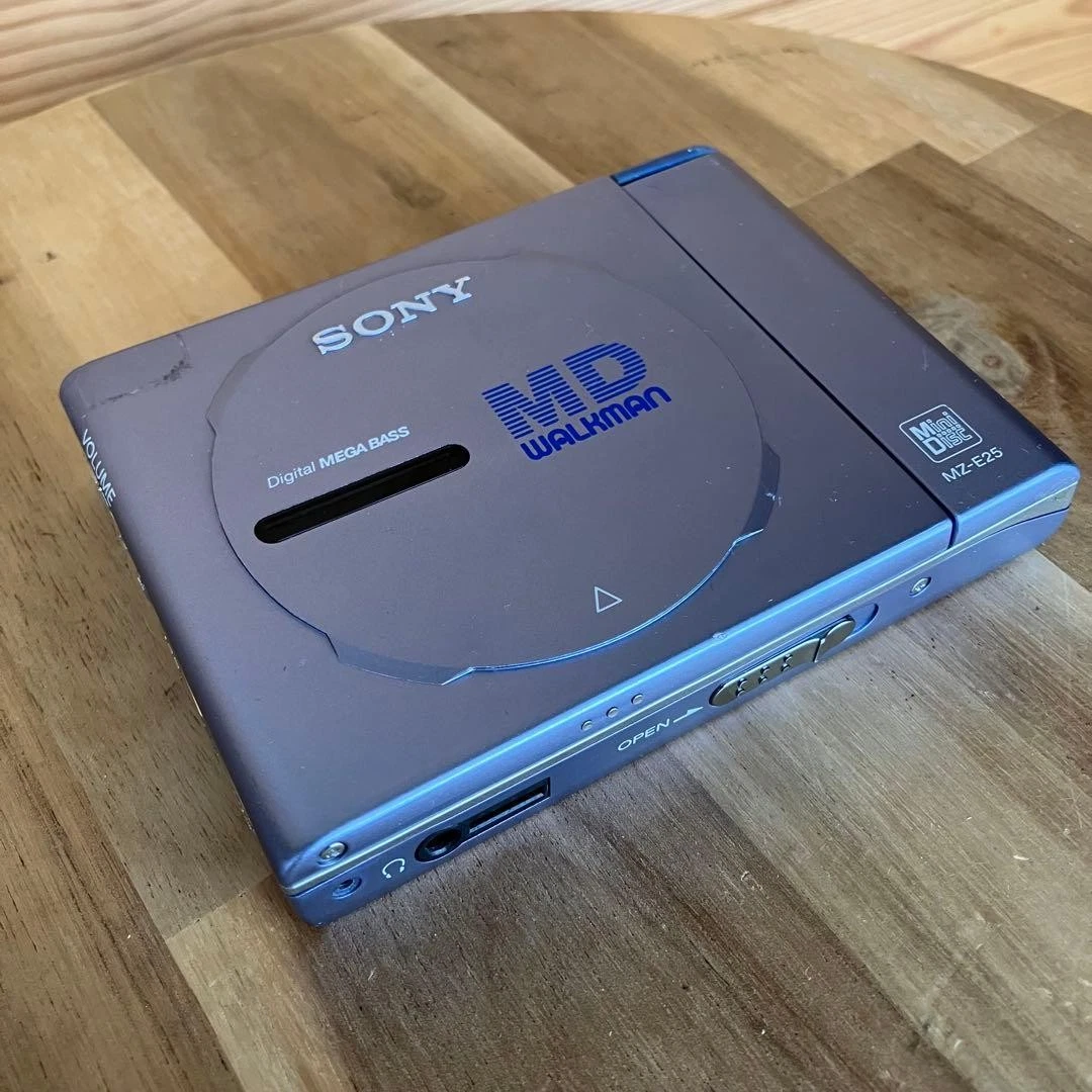 SONY WALKMAN MZ-E25 MD MiniDisc Portable Player Blue 1997 Japan