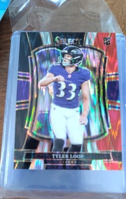 2025 Panini Select - Premier Level Tyler Loop #161 Black & Red Shock Prizm (RC)