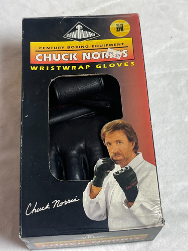 Chuck Norris Karate Martial Arts MMA Combat Boxing Size M Leather Gloves