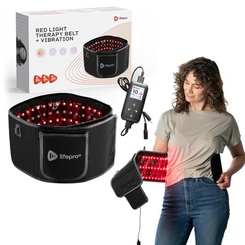 ПОЯС ДЛЯ ТЕРАПИИ КРАСНЫМ СВЕТОМ LIFEPRO RED LIGHT THERAPY BELT INFRARED RED LIGHT THERAPY LP-ALVRDP - ЧЕРНЫЙ