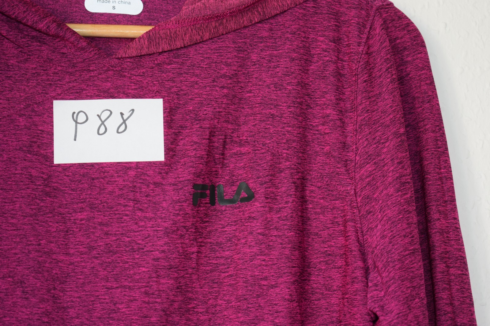 Fila Women’s Space-Dye Performance Hoodie - Magenta image 7