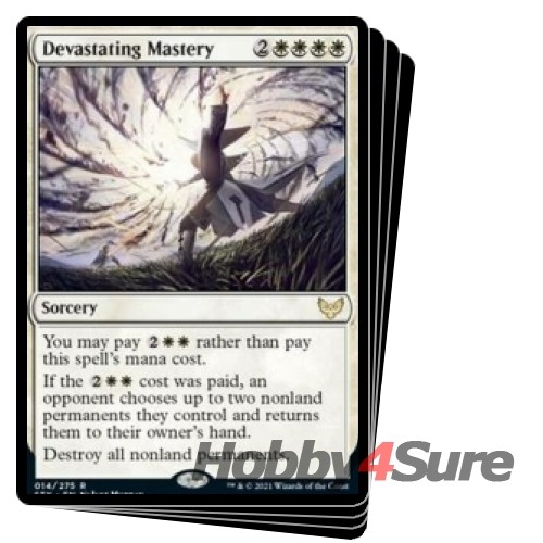 Devastating Mastery X4 M/NM Magic: The Gathering Magic The Gathering Strixhaven: School of Mages - Imagen 1 de 1