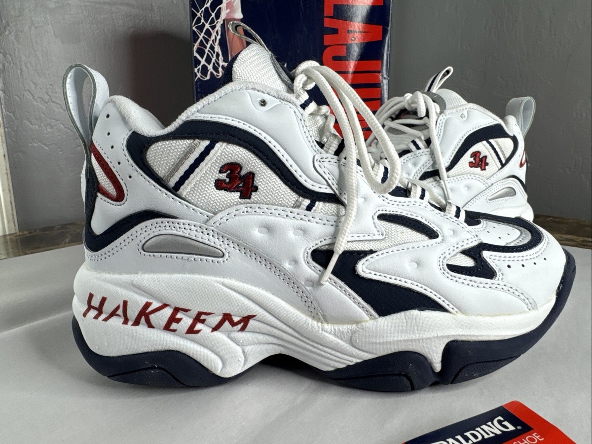 Hakeem Olajuwon Spalding Official Shoe Vintage 9.5 Men's New W Box