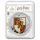 Harry Potter Houses  Gryffindor Colorized 1 oz Silver Round w/ TEP