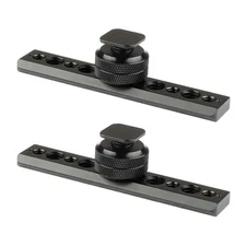2Pcs CAMVATE NATO Safety Rail 105mm & Shoe Mount & 3/8"-16 Female Thumbscrew