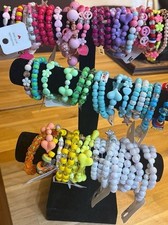 Handmade Colorful Beaded Stretch Bracelet Collection for Girls