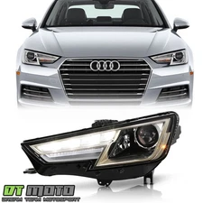 2017-2019 Audi A4 HID/Xenon LED DRL Projector Headlight Headlamp Driver Side
