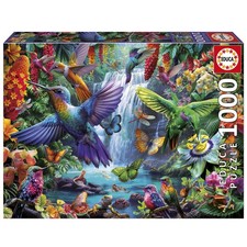 NEW Educa Jigsaw Puzzle 1000 Pieces 14 Ages Tropical Hummingbirds