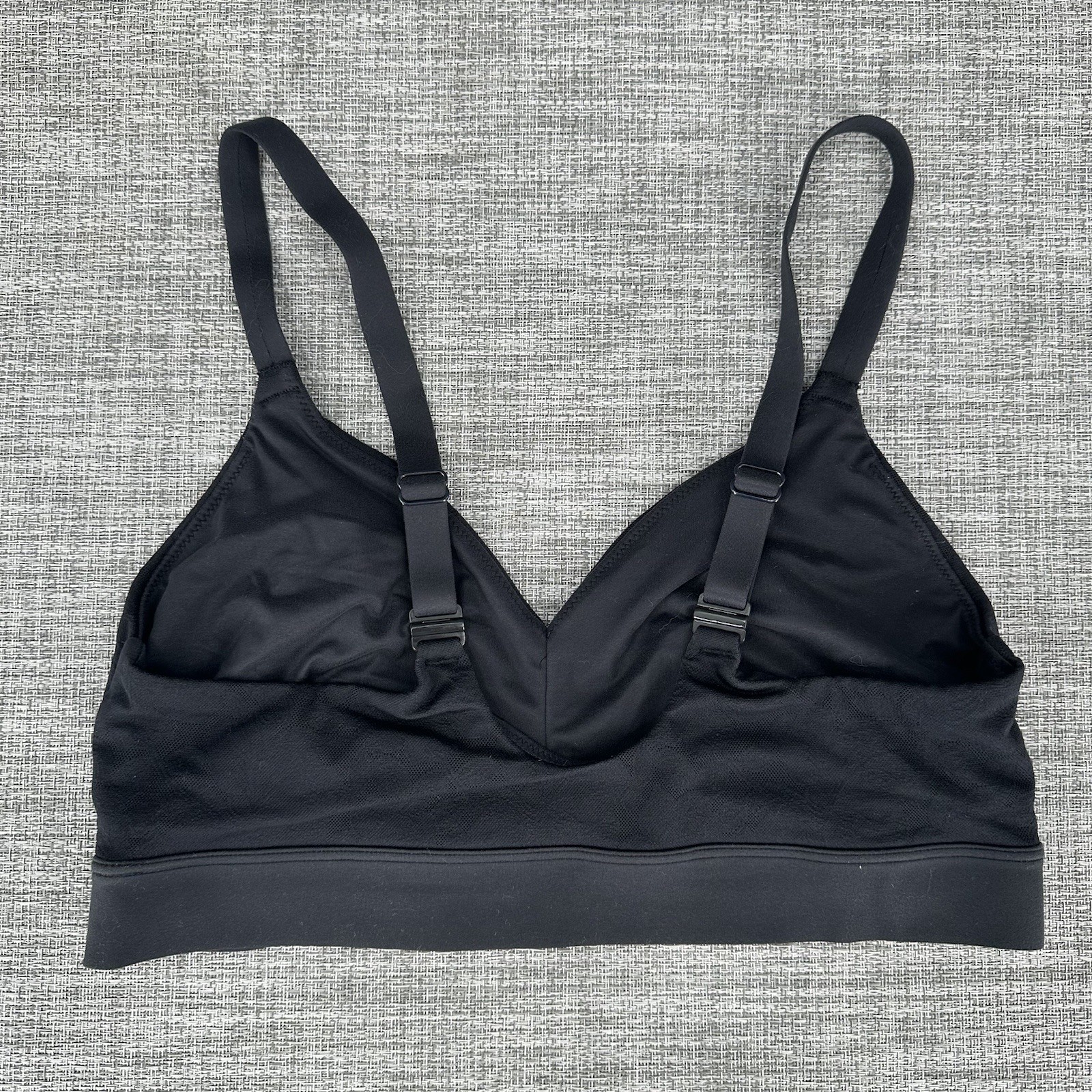 Tommy John Second Skin Triangle Bralette Womens Medium A-C Lace Black