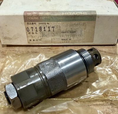 #ad Hitachi OEM Hydraulic Relief Valve 0719117 Japan Made Heavy Equipment $486.49