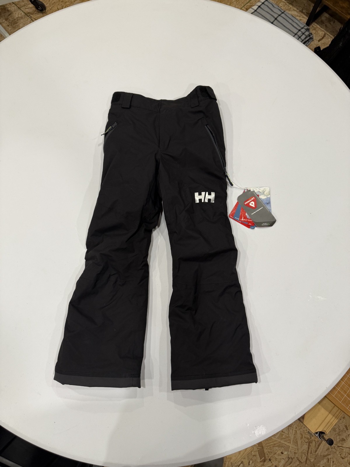 Helly Hansen Jr Legendary Junior Black Noir Tomato Ski Pants Sz. 10.  MSRP $130