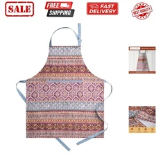 100% Cotton Apron for women with Pocket Kitchen Chef Apron for Men Cooking Ga...