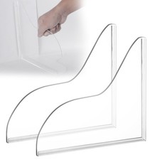 2 Pack Shower Corner Water Guards Self Adhesive Shower Splash Guard for Bathtub