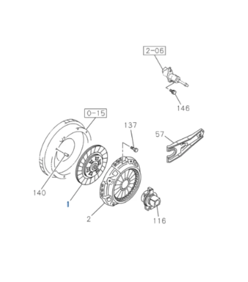 Disco de embrague OEM para Isuzu NPR NQR 4BD2 3,9 L 4HE1 4,8 L 21T MX5 MXH MSA MXA 92-04 Foto 2 de 4