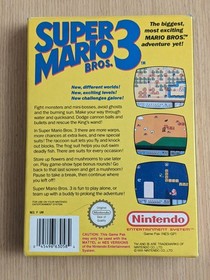 Super Mario Bros 3 NES Nintendo Boxed With Manual + Sleeve + Case Protector