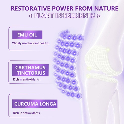 Gel Sollievo Articolazioni Idratante Naturale Crema Riparazione Articolazioni Gel Texture Massaggio - Foto 4 di 9
