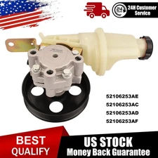 For Dodge Durango Dakota 2000-2004 4.7L Power Steering Pump w/ Pulley Reservoir
