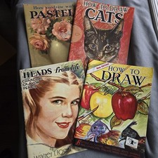 Vintage How To Draw Books Walter Foster Set of 4