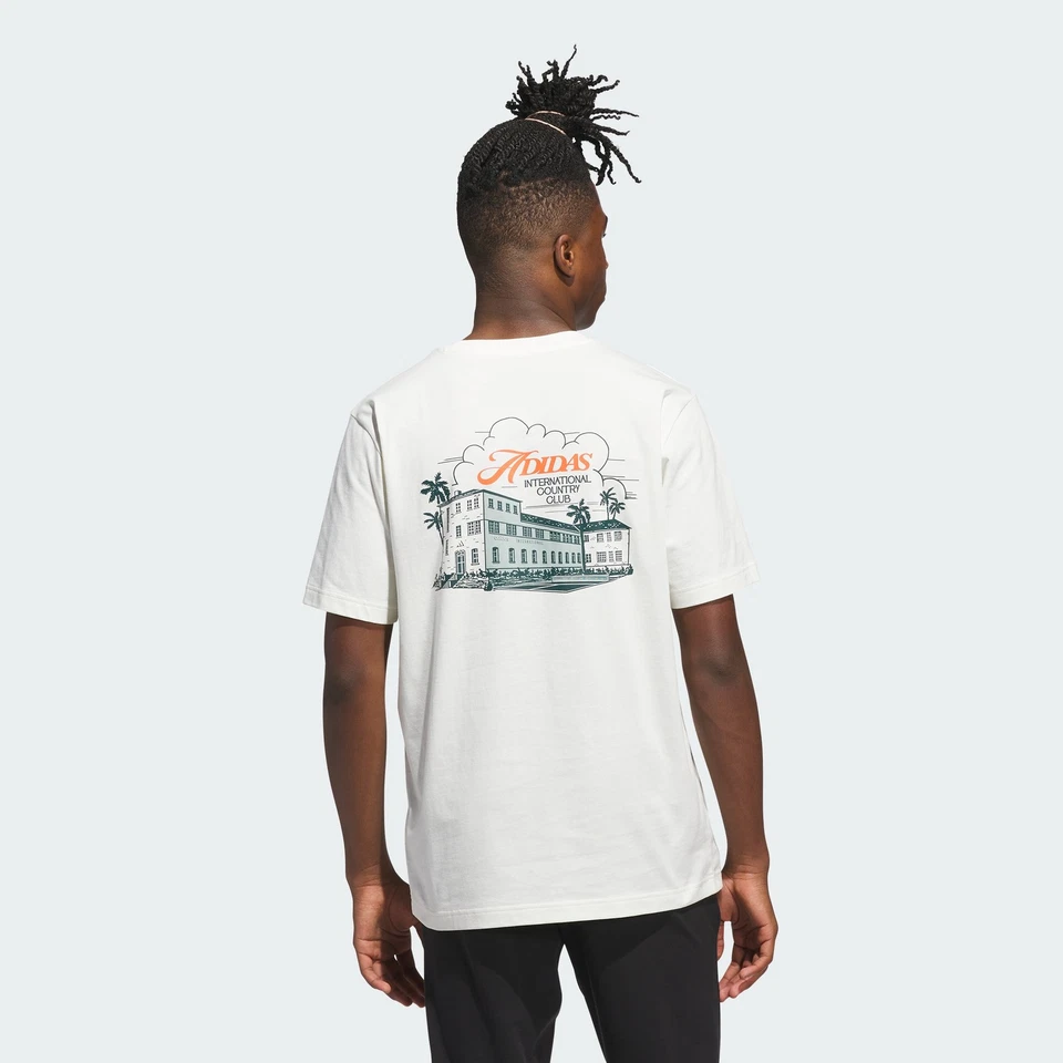 adidas men Country Club Scenic Graphic Tee
