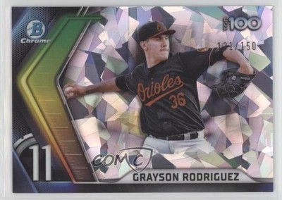 2022 Bowman Chrome Scouts Top 100 Atomic Refractor /150 Grayson Rodriguez 0q60