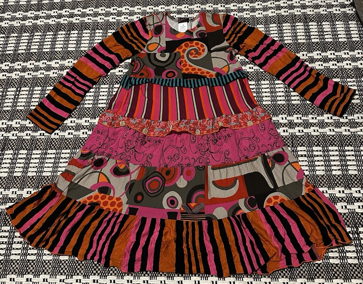 Lot De Robe Et Collants Zaza Couture - Taille 6, Manches Longues, Occasion Très Bon état