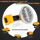 Cordless LED Work Light for Dewalt 20V Max Li-ion Battery 30W 2000LM Flashlight — photo 4