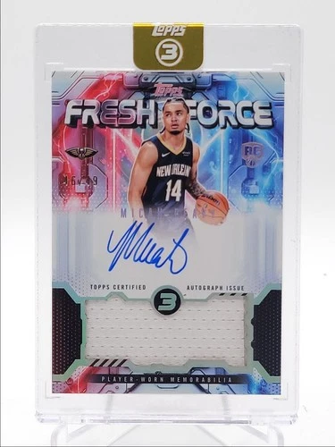 MICAH PEAVY 2025-26 TOPPS 3 RPA ROOKIE FRESH FORCE PATCH RC AUTO /49 Q7018