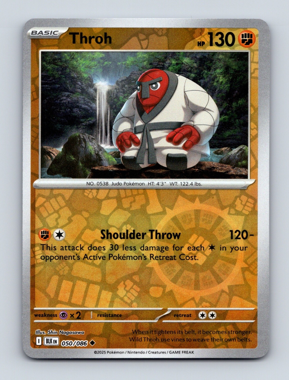 Throh 050/086 Uncommon SV: Black Bolt NM/LP Pokemon Reverse Holo