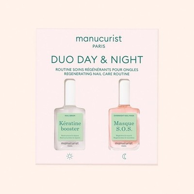 Manicurist Paris Tag & Nacht Behandlung Regenerierende Nagelpflege Routine 2x15ml