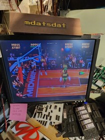 NBA JAM TOURNAMENT PCB JAMMA ARCADE REWIND 2.0 BOARD SET WORKING!!!! MIDWAY 
