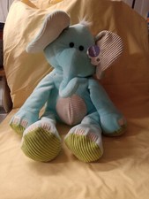 Babies R Us 2015 Plush Toy Blue Elephant Large 22" Long New w/ Tags READ DESC.