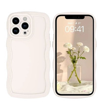 IPhone Case Wave Curly Frame Design For IPhone 14 Pro Max Soft TPU Shockproof