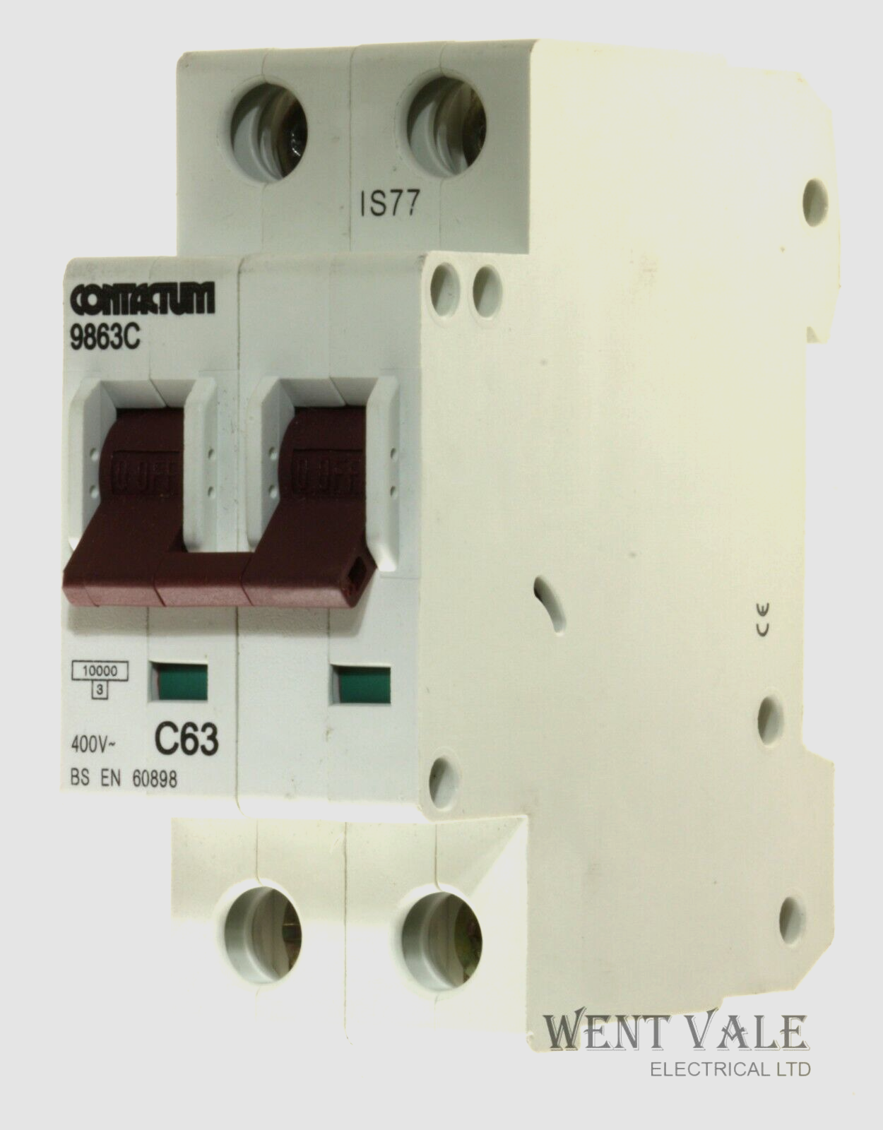 Contactum 9863C - 950729295 - 63a Type C Double Pole MCB Unused