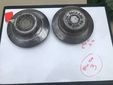 Vintage PAIR Original 1930's ? PACKARD MOTOR CAR CO Automobile Hub Center Cap 