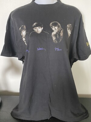 NWT VINTAGE 1995 Apple Corps Limited Beatles T Shirt Distressed 