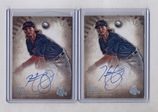 (2) HENRY OWENS 2015 BOWMAN INCEPTION AUTO ROOKIE RC RED SOX LOT 