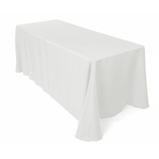 90" x 132" Rectangular Seamless Tablecloth For Wedding Restaurant Banquet Party