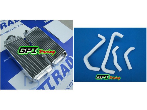 For 1985 1986 HONDA ATC250R ATC 250R Aluminum Radiator + BLUE Silicone hose - Picture 8 of 12