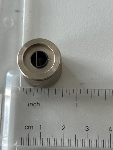 Vintage McIntosh Tall Knob, Black & gold anodized, 75" x .65", - Picture 7 of 9