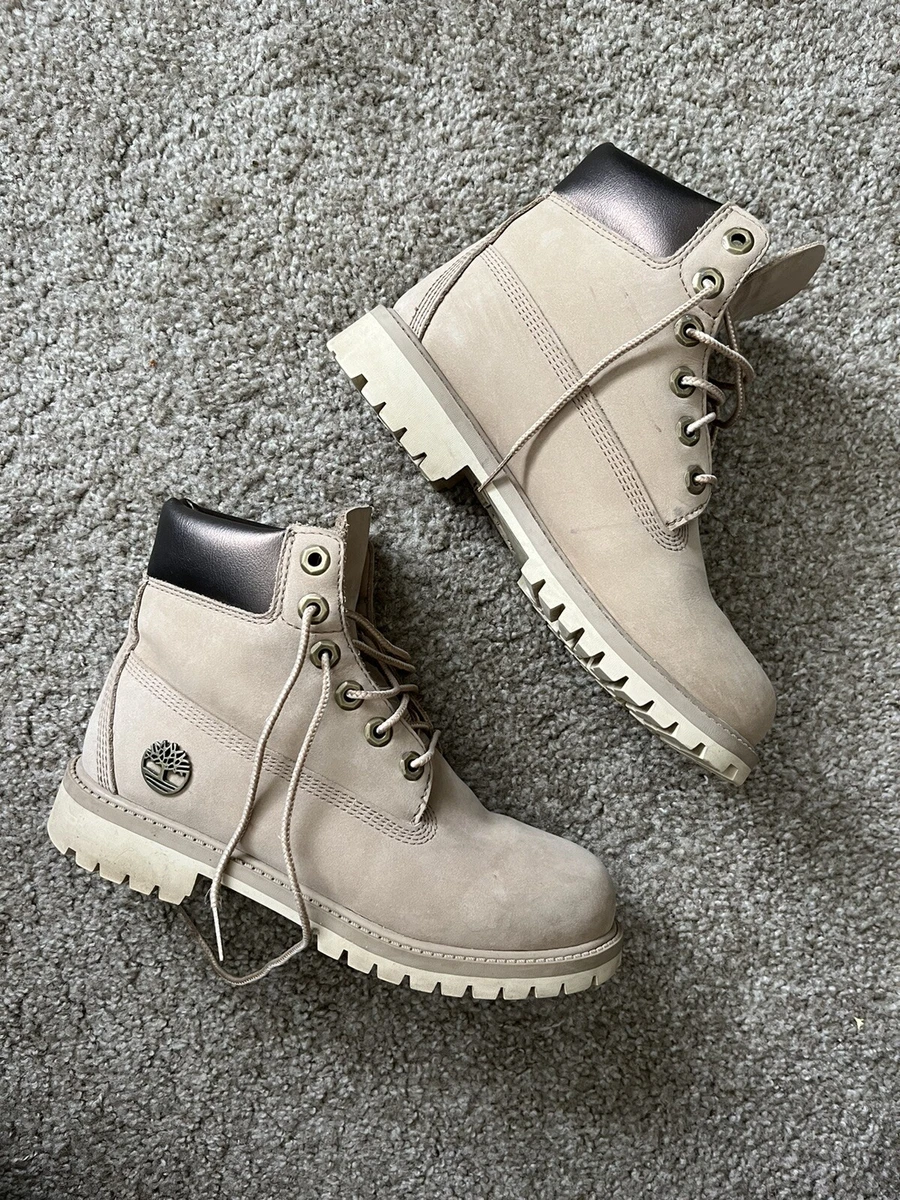 Cream timberland clearance