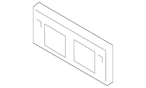 Soporte de matrícula para Nissan (N/P 96210-9HS0A)
