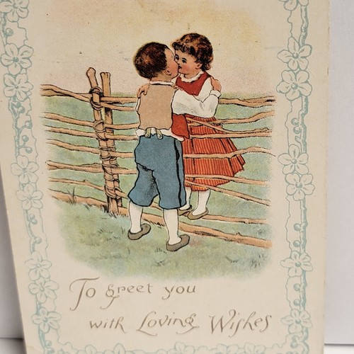 Antigua postal para saludarte con deseos amorosos publicada - Imagen 2 de 3
