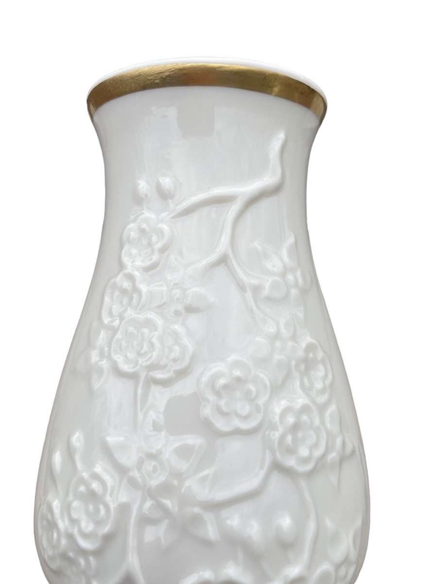 Ming Blossom Lenox Vase Collection Embossed With 24k Trim 6.25” | eBay