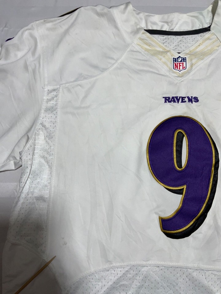 Baltimore Ravens Reebok Jersey Size 52 White Nfl Football Justin Tucker